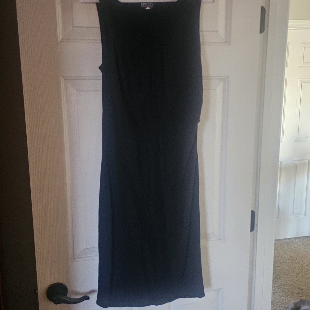 New York & Company Black Midi Dress